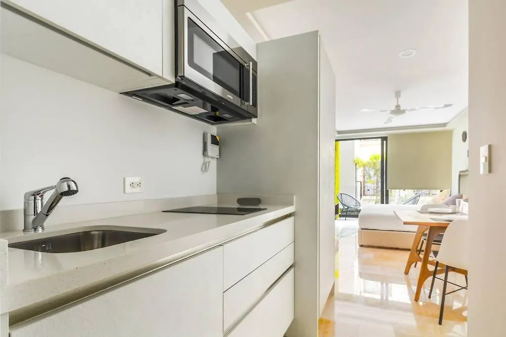 Studio With Ac Pool Gym, Rooftop View 100Mb Wifi بلايا ديل كارمن شقة